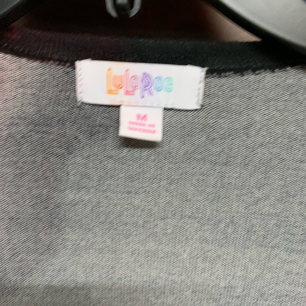 RARE Lularoe Sweater Love Hearts NEON LIGHTS - Picture 4 of 7